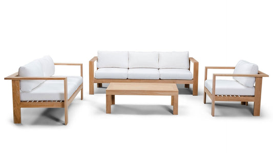 Harmonia Living Conversation Set Canvas Charcoal Harmonia Living - Ando 4 Piece Sofa Set