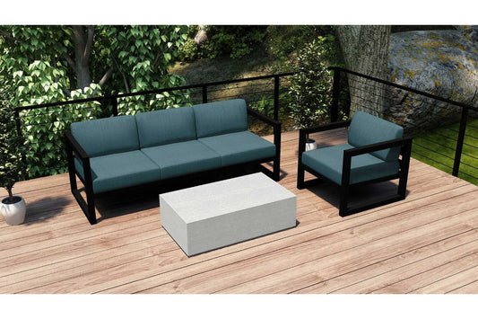 Harmonia Living Conversation Set Cast Lagoon Harmonia Living - Avion Mason 3 Piece Sofa Set
