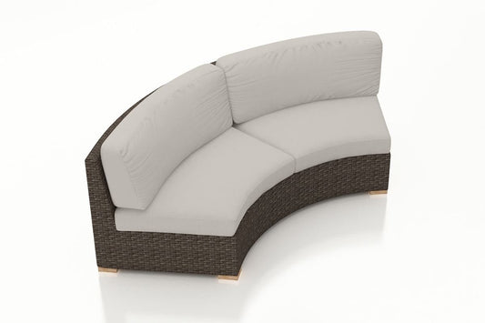 Harmonia Living Conversation Set Cast Silver Harmonia Living - Arden Curved Loveseat | HL-ARD-CH-CLS