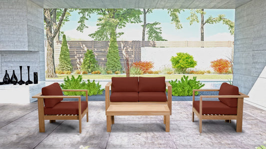 Harmonia Living Conversation Set Harmonia Living - Ando 4 Piece Loveseat Set