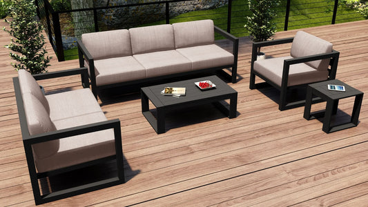 Harmonia Living Conversation Set Harmonia Living - Avion 5 Piece Sofa Set