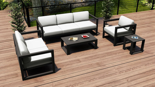 Harmonia Living Conversation Set Harmonia Living - Avion 5 Piece Sofa Set | HL-AVN-SL-5SS