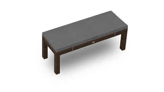 Harmonia Living Outdoor Dining Chair Canvas Charcoal Harmonia Living - Arden 2-Seater Dining Bench | HL-ARD-CH-2DB