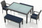 Harmonia Living Outdoor Dining Set Harmonia Living - District 5 Piece 6-Seat Bench Dining Set