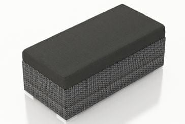 Harmonia Living Outdoor Furniture Canvas Charcoal Harmonia Living - District Double Ottoman