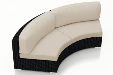 Harmonia Living Outdoor Furniture Canvas Flax Harmonia Living - Urbana Curved Loveseat