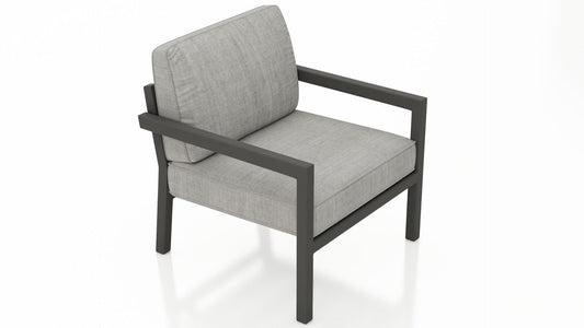 Harmonia Living Outdoor Furniture Cast Silver Harmonia Living - Pacifica Club Chair - Slate | HL-PAC-SL-CC