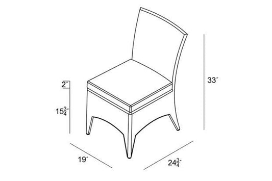 Harmonia Living Outdoor Furniture Harmonia Living - Arbor Dining Side Chair