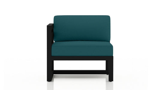 Harmonia Living Outdoor Furniture Harmonia Living - Avion Left Arm Section - Black | HL-AVN-BK-LAS