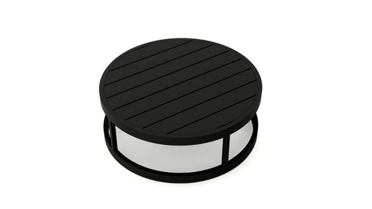 Harmonia Living Outdoor Furniture Harmonia Living - Avion Round Coffee Table - Black