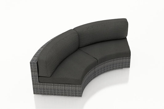 Harmonia Living Outdoor Furniture Harmonia Living - District Curved Loveseat | HL-DIS-TS-CLS