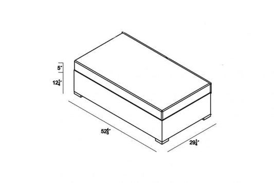 Harmonia Living Outdoor Furniture Harmonia Living - District Double Ottoman