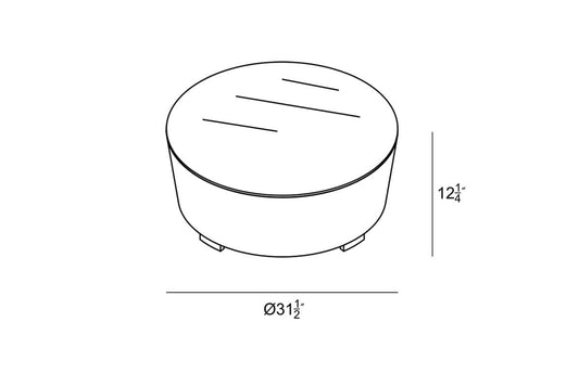 Harmonia Living Outdoor Furniture Harmonia Living - District Round Coffee Table