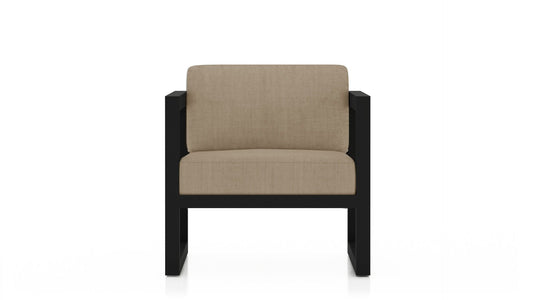 Harmonia Living Outdoor Furniture Heather Beige Harmonia Living - Avion Club Chair - Black | HL-AVN-BK-CC