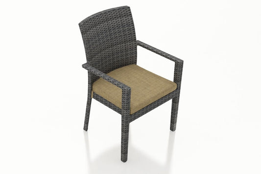 Harmonia Living Outdoor Furniture Heather Beige Harmonia Living - District Dining Arm Chair | HL-DIS-TS-DAC