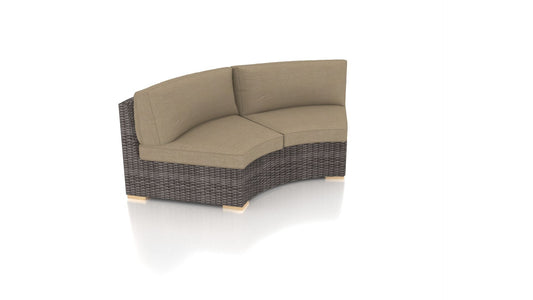 Harmonia Living Outdoor Furniture Heather Beige Harmonia Living - Dune Curve Loveseat | HL-DUNE-DW-CLS