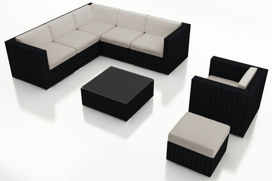Harmonia Living Outdoor Sectional Harmonia Living - Urbana 8 Piece Sectional Set | HL-URBN-CB-8SEC