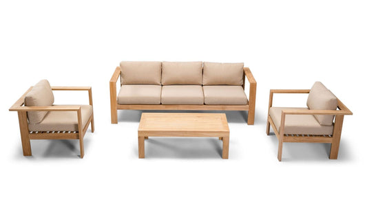 Harmonia Living Outdoor Sets Harmonia Living - Ando 4 Piece Club Chair Set