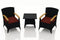 Harmonia Living Outdoor Sets Harmonia Living - Arbor 3 Piece Chat Set