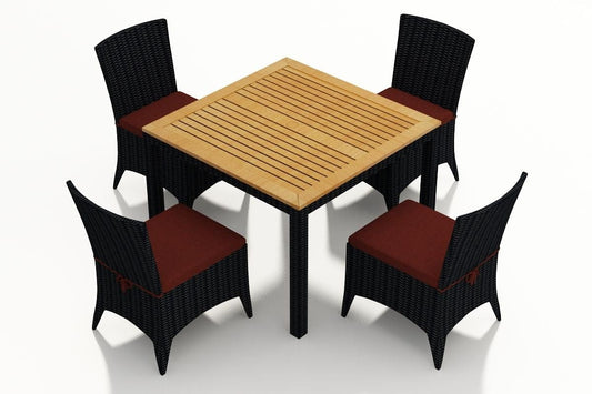 Harmonia Living Outdoor Sets Harmonia Living - Arbor 5 Piece Square Dining Set