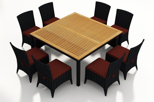 Harmonia Living Outdoor Sets Harmonia Living - Arbor 9 Piece Square Dining Set