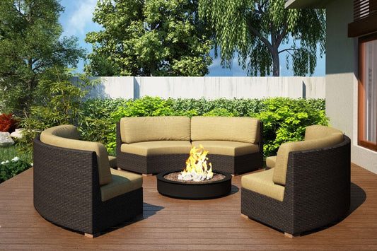 Harmonia Living Outdoor Sets Harmonia Living - Arden 3 Piece Eclipse Sectional Set