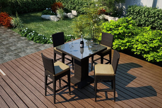 Harmonia Living Outdoor Sets Harmonia Living - Arden 5 Piece Bar Set