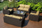 Harmonia Living Outdoor Sets Harmonia Living - Arden 5 Piece Double Loveseat Set