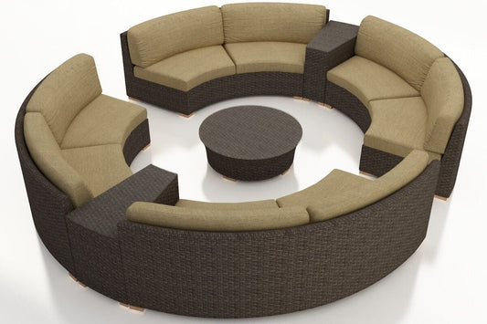Harmonia Living Outdoor Sets Harmonia Living - Arden 7 Piece Eclipse Sectional Set