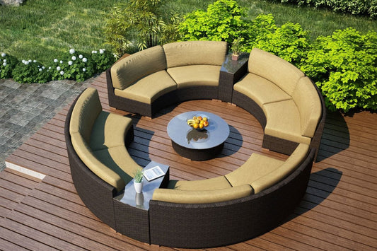 Harmonia Living Outdoor Sets Harmonia Living - Arden 7 Piece Eclipse Sectional Set