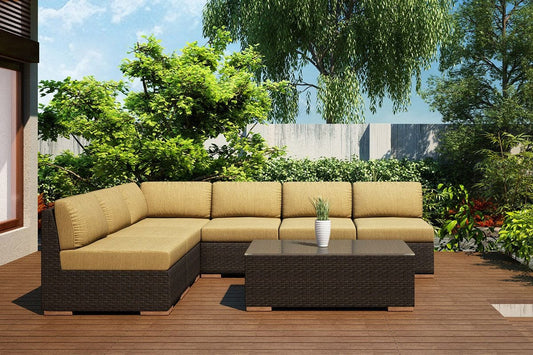 Harmonia Living Outdoor Sets Harmonia Living - Arden 7 Piece Sectional Set