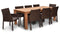 Harmonia Living Outdoor Sets Harmonia Living - Arden Teak 9 Piece Dining Set