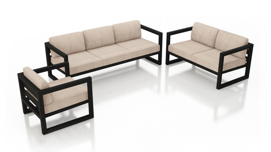 Harmonia Living Outdoor Sets Harmonia Living - Avion 3 Piece Sofa Loveseat