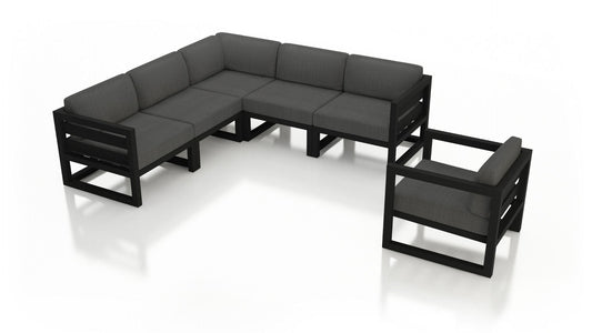 Harmonia Living Outdoor Sets Harmonia Living - Avion 6 Piece Sectional Set