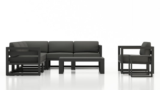 Harmonia Living Outdoor Sets Harmonia Living - Avion 8 Piece Sectional Set - Slate