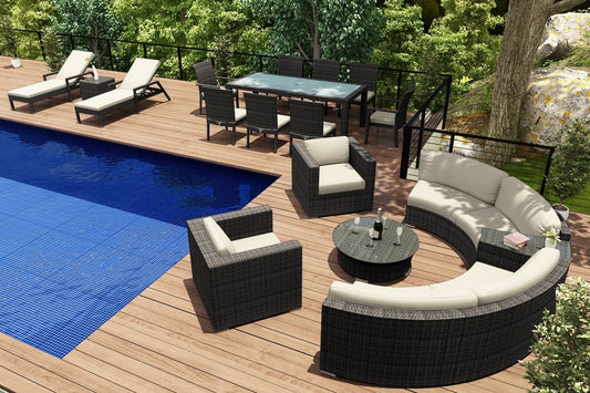 Harmonia Living Outdoor Sets Harmonia Living - District 18 Piece Eclipse Set