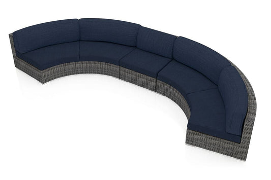 Harmonia Living Outdoor Sets Harmonia Living - District 3 Piece Extended Curved Sectional Set