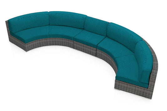 Harmonia Living Outdoor Sets Harmonia Living - District 3 Piece Extended Curved Sectional Set