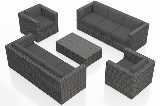 Harmonia Living Outdoor Sets Harmonia Living - District 5 Piece Double Sofa Set