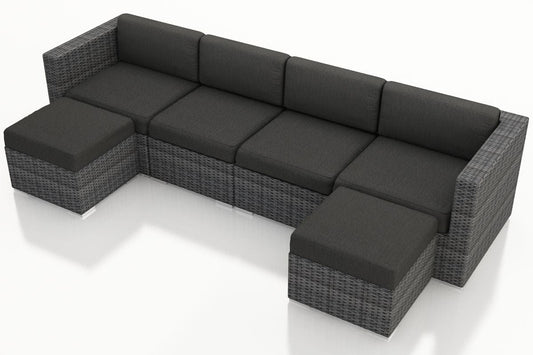 Harmonia Living Outdoor Sets Harmonia Living - District 6 Piece Sectional Set