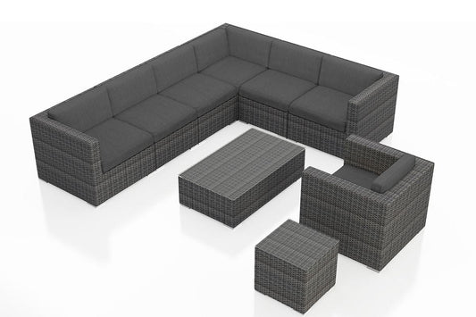 Harmonia Living Outdoor Sets Harmonia Living - District 9 Piece Sectional Set