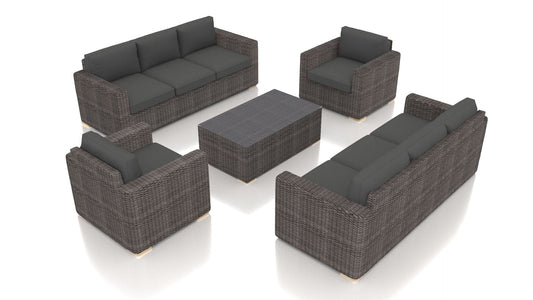 Harmonia Living Outdoor Sets Harmonia Living - Dune 5 Piece Double Sofa Set