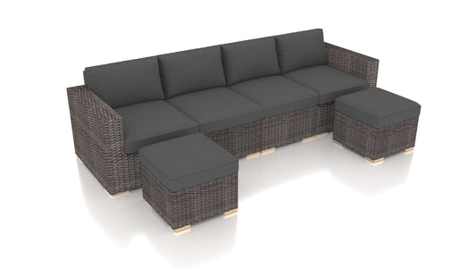 Harmonia Living Outdoor Sets Harmonia Living - Dune 6 Piece Sectional Set