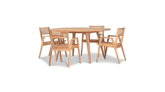 Harmonia Living Outdoor Sets Harmonia Living - Link 5 Piece Round Dining Set