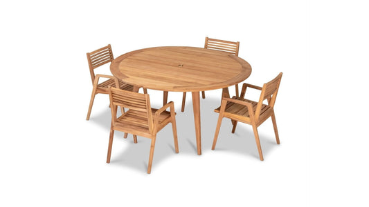 Harmonia Living Outdoor Sets Harmonia Living - Link 5 Piece Round Dining Set