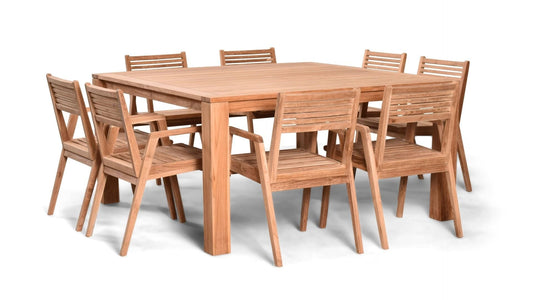 Harmonia Living Outdoor Sets Harmonia Living - Link 9 Piece Square Dining Set