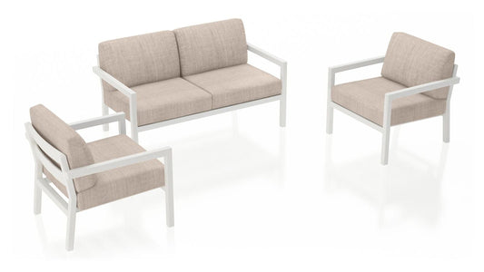 Harmonia Living Outdoor Sets Harmonia Living - Pacifica 3 Piece Loveseat Set