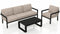 Harmonia Living Outdoor Sets Harmonia Living - Pacifica 3 Piece Sofa Set - Black