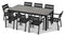 Harmonia Living Outdoor Sets Harmonia Living - Pacifica 9 Piece Extendable Dining Set - Black