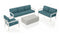 Harmonia Living Outdoor Sets Harmonia Living - Pacifica Mason 4 Piece Sofa Loveseat Set